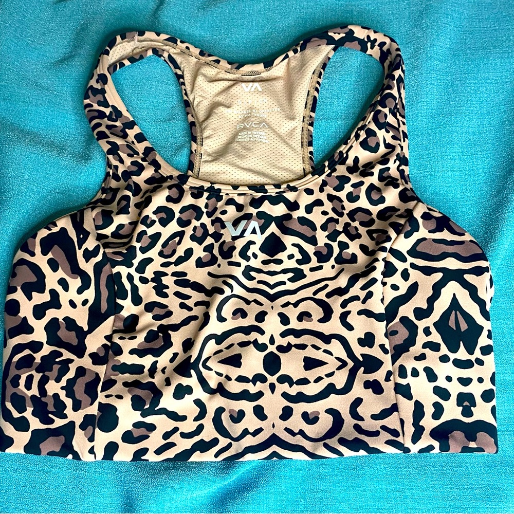 RVCA sports bra the balance of opposites by pm tenore size small